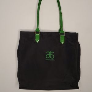 NWOT Arbonne black and green tote / bag